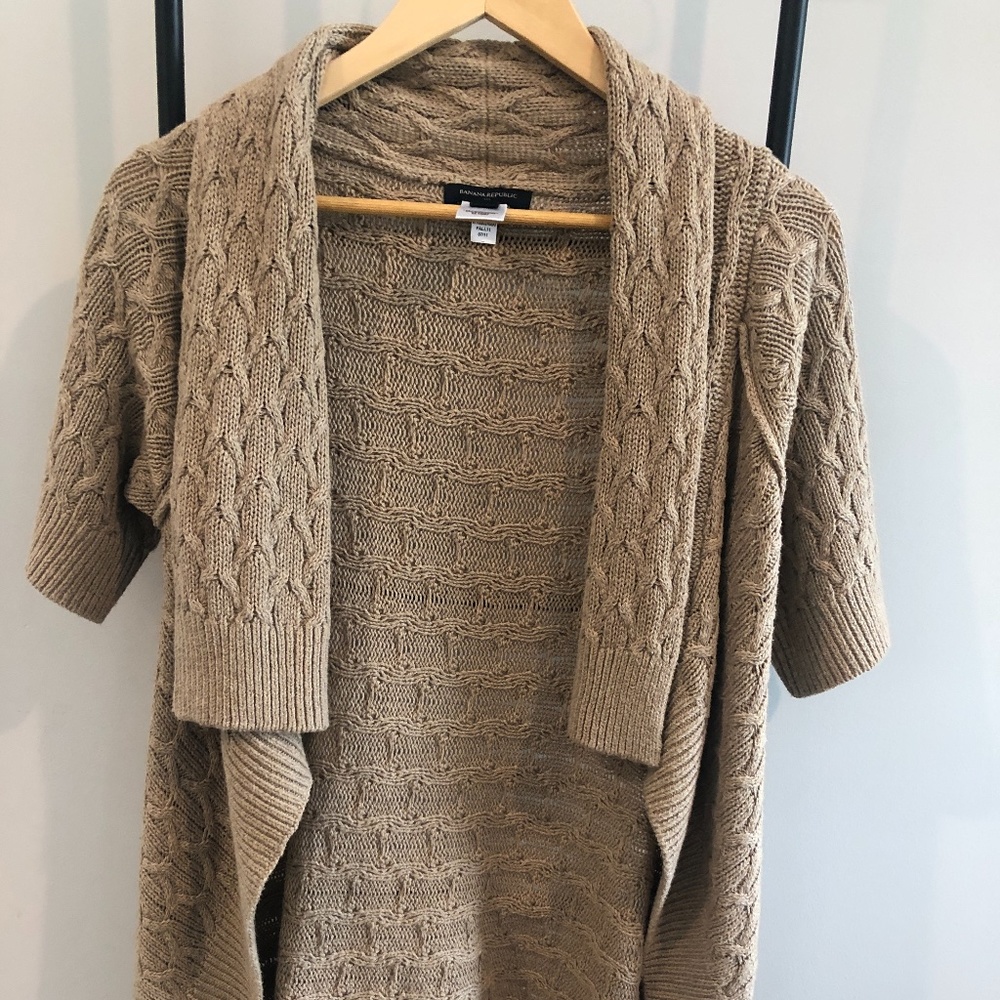Banana Republic Chunky Knit Open Cardigan Sweater